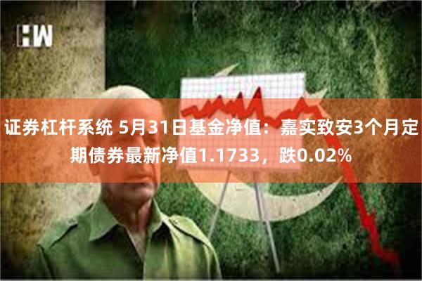 证券杠杆系统 5月31日基金净值：嘉实致安3个月定期债券最新净值1.1733，跌0.02%